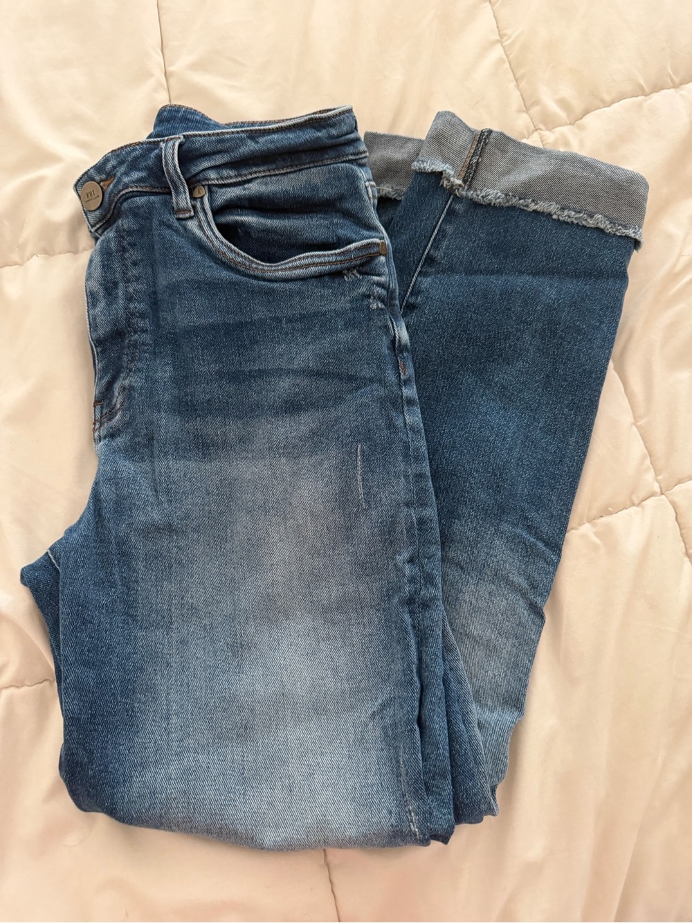 Kut from the Cloth - High rise ankle straight leg jeans
